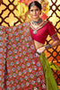 Glamorous Green Silk Festival Wear Lehenga Choli With Thread Work Dupatta