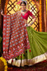 Glamorous Green Silk Festival Wear Lehenga Choli With Thread Work Dupatta