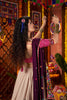 Fabulous Beige Thread Work Cotton Navratri Wear Lehenga Choli