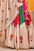 Pretty Beige Thread Work Cotton Traditional Lehenga Choli With Dupatta