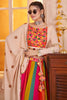 Pretty Beige Thread Work Cotton Traditional Lehenga Choli With Dupatta