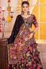 Sweet Black Floral Printed Cotton Navratri Special Lehenga Choli With Dupatta
