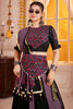 Dazzling Multi-Color Mirror Work Cotton Traditional Lehenga Choli With Dupatta