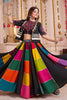 Stylish Black Cotton Navratri Wear Lehenga Choli With Thread Work Jacket