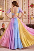 Tantalizing Multi-Color Cotton Navratri Lehenga Choli With Patch Work Dupatta