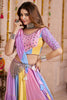 Tantalizing Multi-Color Cotton Navratri Lehenga Choli With Patch Work Dupatta