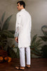 Lovable White Thread Embroidered Viscose Festival Wear Men Kurta