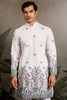 Lovable White Thread Embroidered Viscose Festival Wear Men Kurta