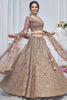 Endearing Purple Sequins Net Bridesmaid Lehenga Choli With Duppatta