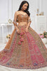 Magnificent Multi-Color Embroidered Net Designer Lehenga Choli