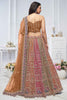 Magnificent Multi-Color Embroidered Net Designer Lehenga Choli