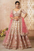 Winsome Off-White Embroidered Silk Bridesmaid Wear Lehenga Choli