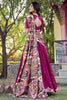 Stunning Pink Thread Work Vichitra Silk Traditional Lehenga Choli