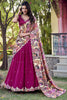 Stunning Pink Thread Work Vichitra Silk Traditional Lehenga Choli