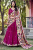 Stunning Pink Thread Work Vichitra Silk Traditional Lehenga Choli