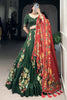 Marvelous Green Foil Work Tussar Silk Mehendi Wear Lehenga Choli