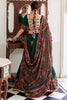 Glamorous Bottle Green Printed Tussar Silk Festival Wear Lehenga Choli