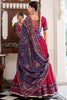 Enchanting Hot Pink Printed Tussar Silk Lehenga Choli With Dupatta