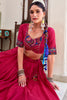 Enchanting Hot Pink Printed Tussar Silk Lehenga Choli With Dupatta