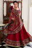 Graceful Red Printed Tussar Silk Traditional Lehenga Choli With Dupatta