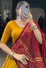 Astonishing Mustard Yellow Badhani Printed Silk Navratri Wear Lehenga Choli 