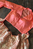 Marvelous Peach Lucknowi Work Net Festival Wear Crop Top Lehenga