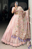 Incredible Light Pink Thread Embroidered Designer Lehenga Choli