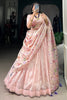 Incredible Light Pink Thread Embroidered Designer Lehenga Choli