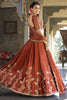 Gorgeous Orange Thread Embroidery Silk Wedding Wear Lehenga Choli