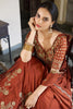 Gorgeous Orange Thread Embroidery Silk Wedding Wear Lehenga Choli