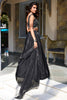 Ravishing Black Satin Reception Wear Lehenga Choli With dupatta