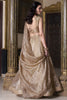Ravishing Beige Sequins Organza Wedding Lehenga Choli With Dupatta