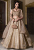 Ravishing Beige Sequins Organza Wedding Lehenga Choli With Dupatta