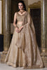 Ravishing Beige Sequins Organza Wedding Lehenga Choli With Dupatta