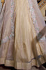 Marvelous Cream Crushed Pattern Lehenga With Embroidered Choli