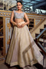 Marvelous Cream Crushed Pattern Lehenga With Embroidered Choli