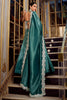 Incredible Teal Blue Organza Wedding Lehenga Choli With Dupatta