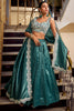 Incredible Teal Blue Organza Wedding Lehenga Choli With Dupatta