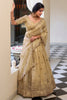 Shocking Cream Thread Embroidery Wedding Lehenga Choli With Dupatta