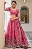 Perfect Pink Sequins Festival Wear Lehenga Choli With Dupatta