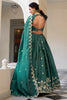 Surprising Teal Green Thread Embroidery Festival Wear Lehenga Choli