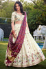 Alluring Cream Thread Embroidered Cotton Festival Wear Lehenga Choli