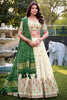 Incredible Cream Thread Embroidered Cotton Traditional Lehenga Choli
