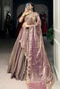Incredible Lilac Organza festival Wear Lehenga With Embroidery Choli