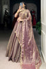 Incredible Lilac Organza festival Wear Lehenga With Embroidery Choli