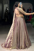 Incredible Lilac Organza festival Wear Lehenga With Embroidery Choli