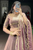 Incredible Lilac Organza festival Wear Lehenga With Embroidery Choli