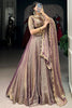 Incredible Lilac Organza festival Wear Lehenga With Embroidery Choli