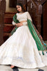 Captivating White Mirror Work Georgette Navratri Lehenga Choli