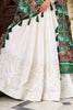 Captivating White Mirror Work Georgette Navratri Lehenga Choli